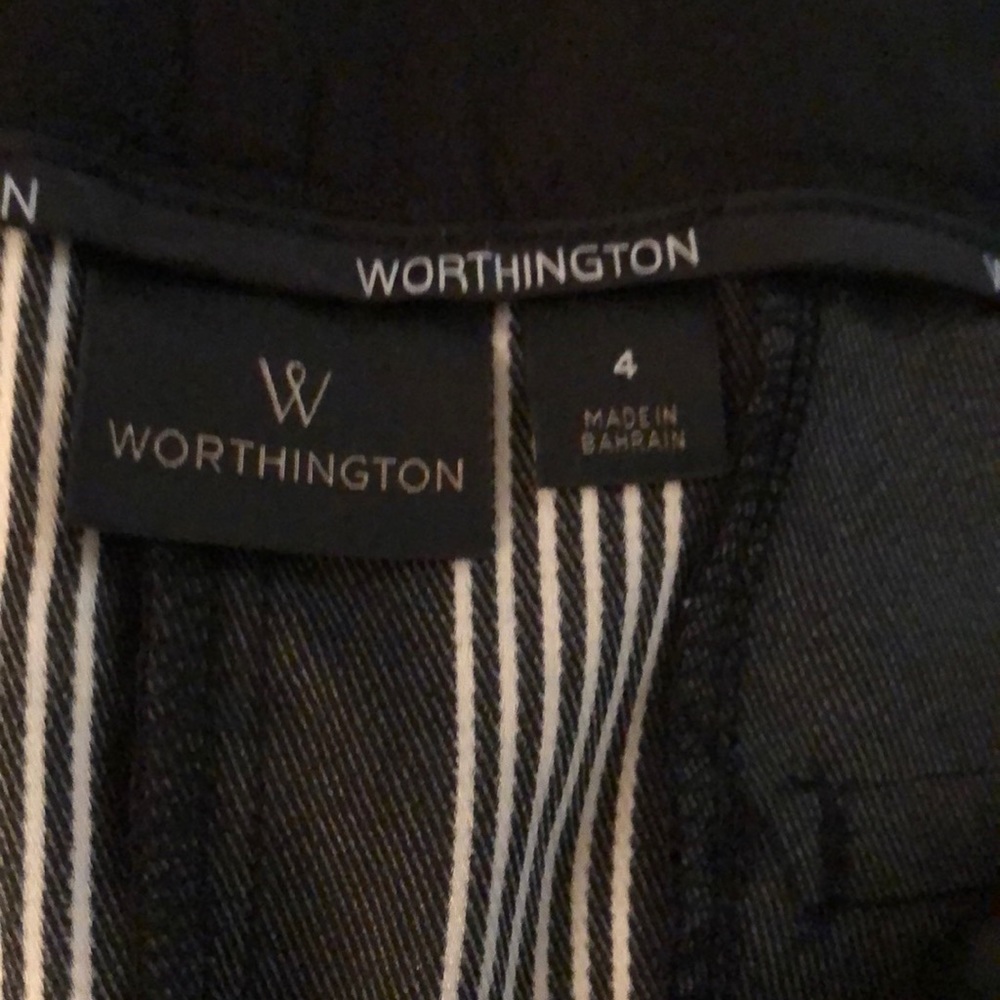 Black and white stripe pants size 4 - Picture 3 of 5